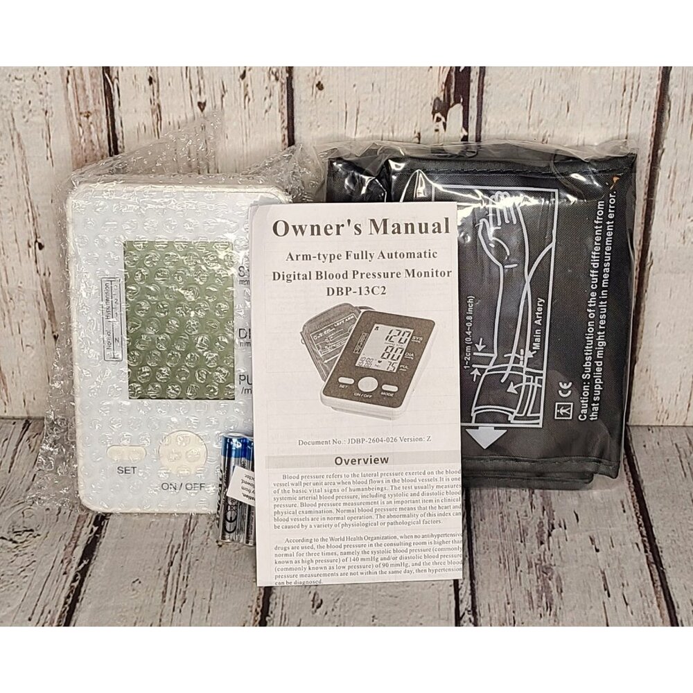 New DBP-2141 Upper Arm-type Automatic Digital Blood Pressure Monitor & Cuff